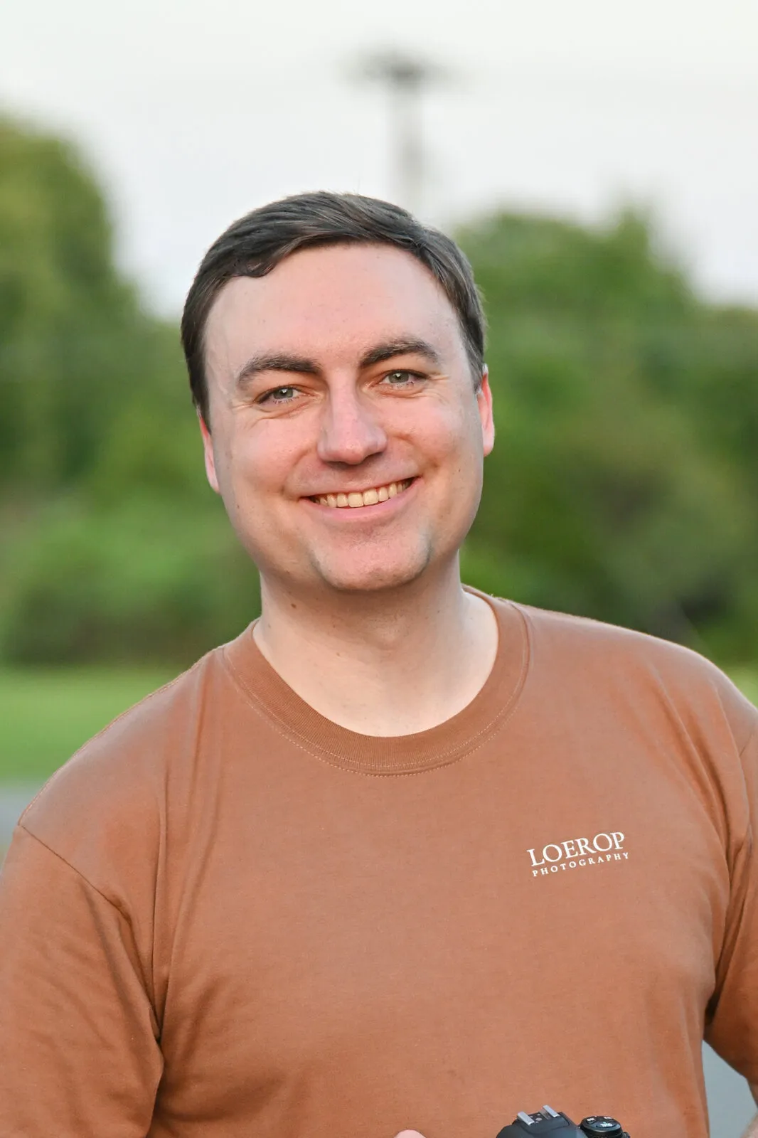 Mike Loerop smiling outdoors